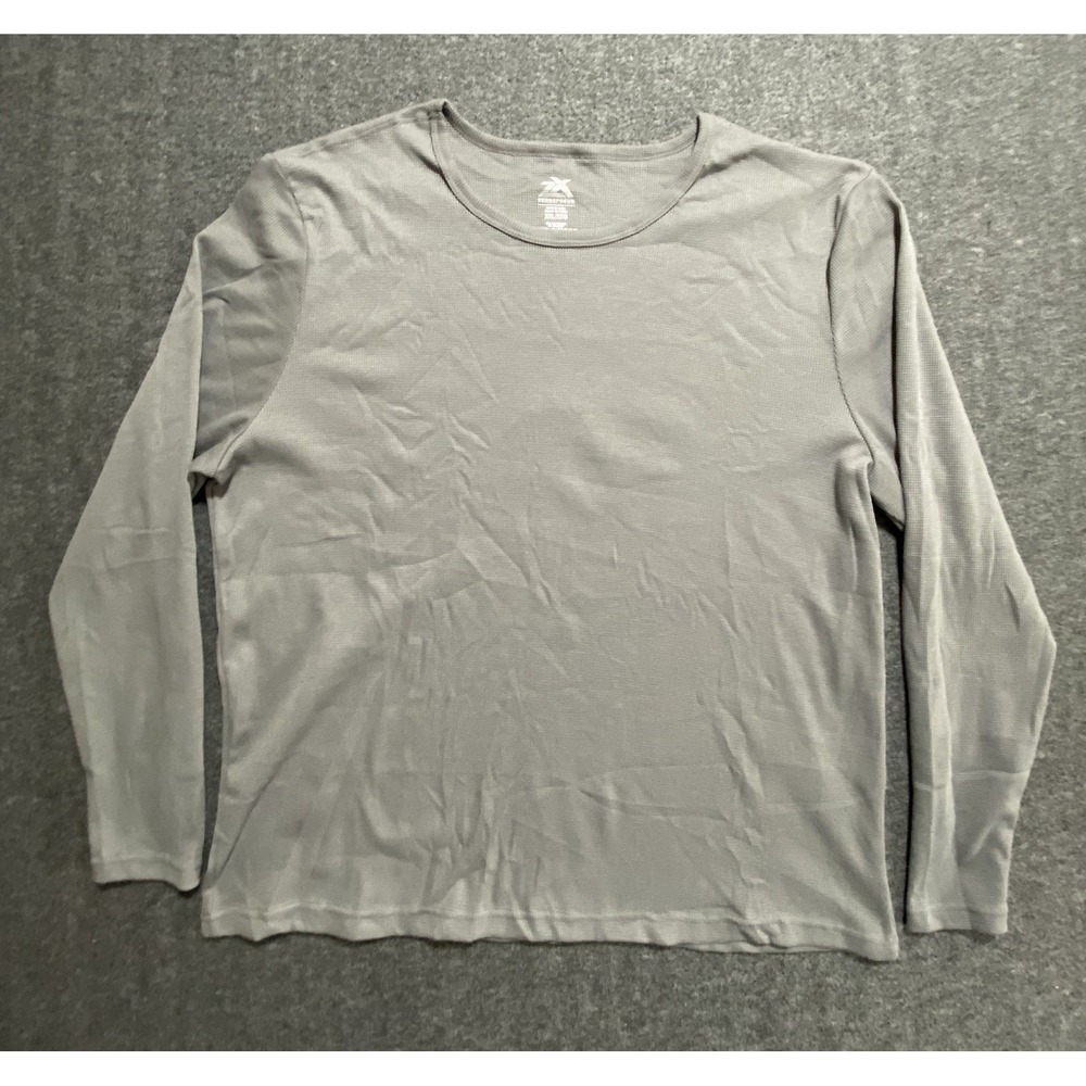 ZeroXposur Women Gray Long Sleeve Activewear Pullover DZM01522 XXL